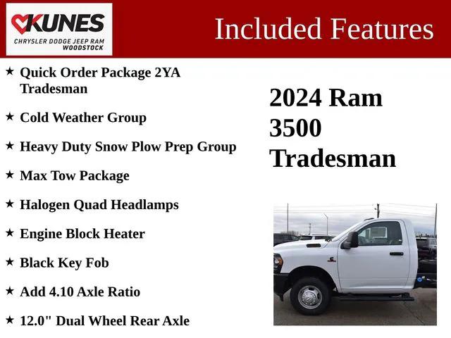 2024 RAM Ram 3500 Chassis Cab RAM 3500 TRADESMAN CHASSIS REGULAR CAB 4X4 60 CA