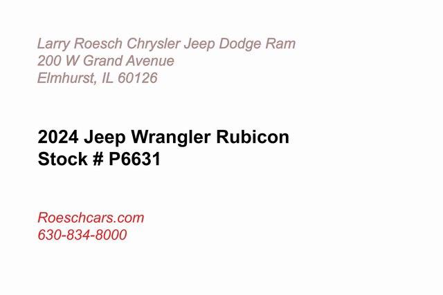 2024 Jeep Wrangler 4-Door Rubicon 4x4