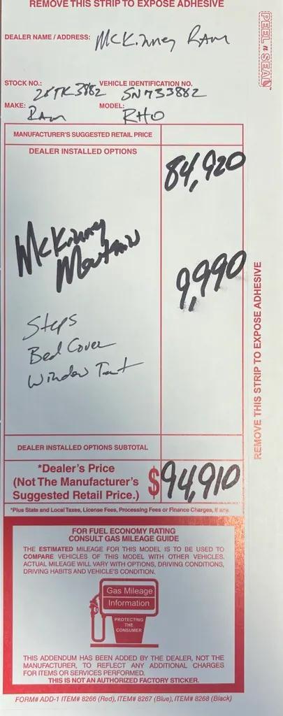 2025 RAM Ram 1500 RAM 1500 RHO CREW CAB 4X4 57 BOX