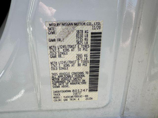 2021 Nissan 1500 S Standard Roof V6