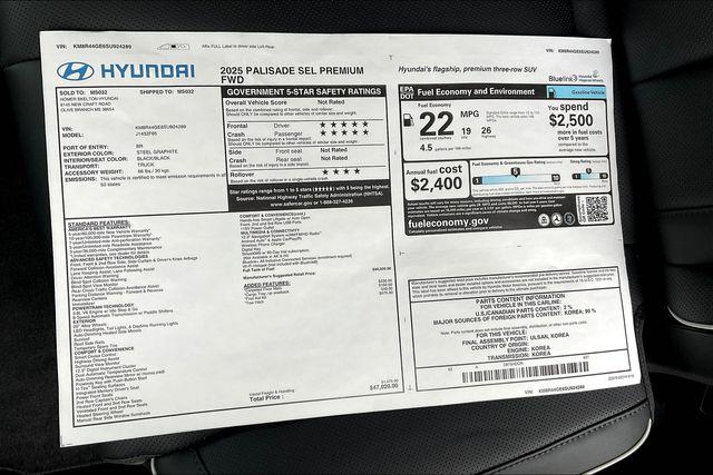 New 2025 Hyundai Palisade For Sale in Olive Branch, MS