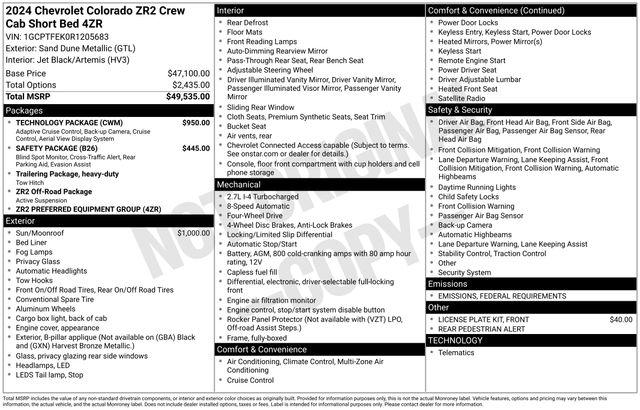 2024 Chevrolet Colorado 4WD ZR2