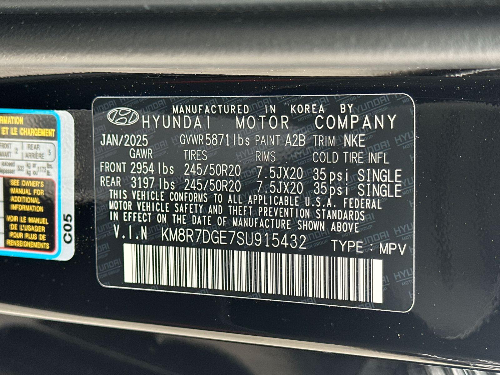 2025 Hyundai Palisade Calligraphy Night Edition - Photo 31