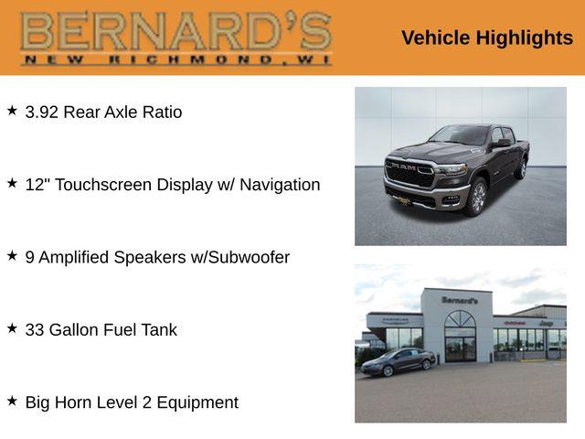2025 RAM Ram 1500 RAM 1500 BIG HORN CREW CAB 4X4 57 BOX