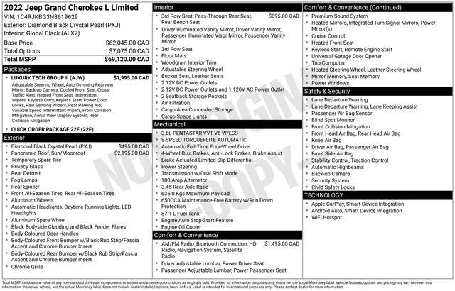 2022 Jeep Grand Cherokee L Limited
