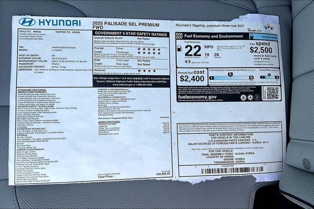 New 2025 Hyundai Palisade For Sale in Olive Branch, MS