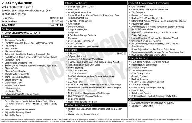 2014 Chrysler 300C AWD