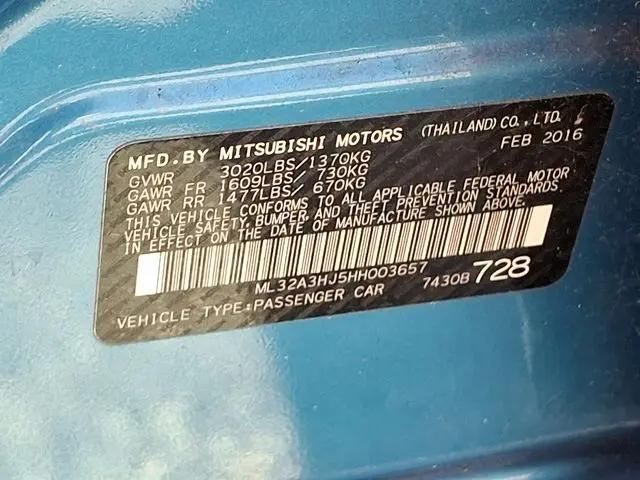 2017 Mitsubishi Mirage ES