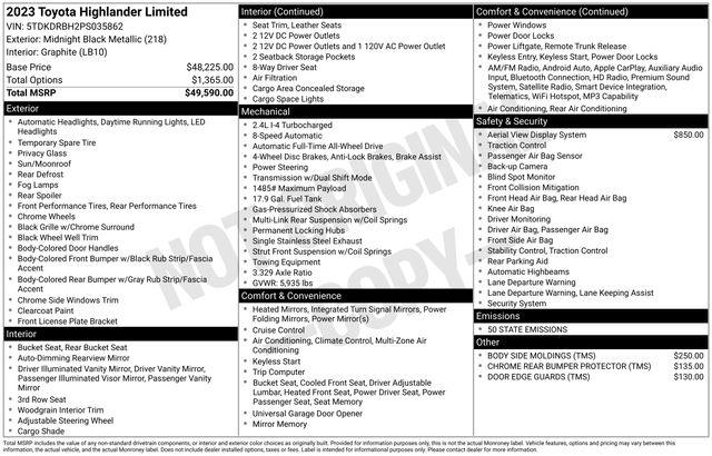 2023 Toyota Highlander L