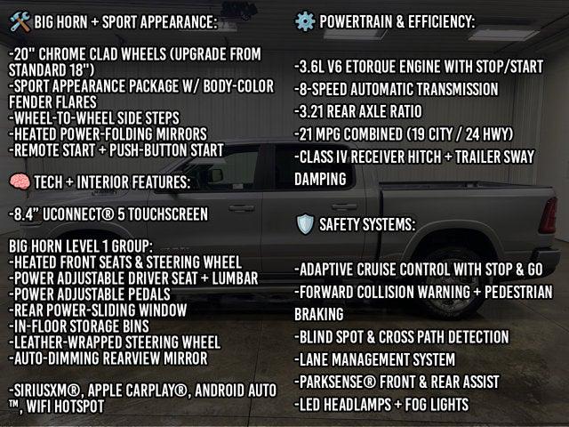 2025 RAM Ram 1500 RAM 1500 BIG HORN CREW CAB 4X4 57 BOX 2025 RAM Ram 1500 RAM 1500 BIG HORN CREW CAB 4X4 57 BOX