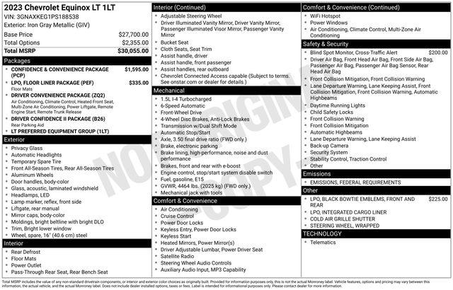 2023 Chevrolet Equinox FWD LT