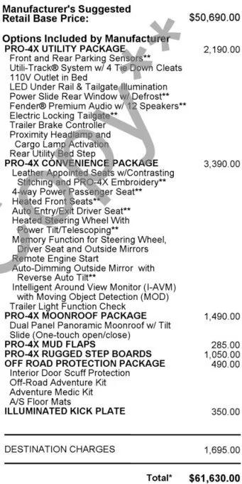 2021 Nissan TITAN Crew Cab PRO-4X 4x4