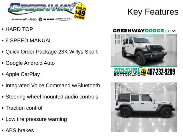2023 Jeep Wrangler 4-Door Willys Sport 4x4