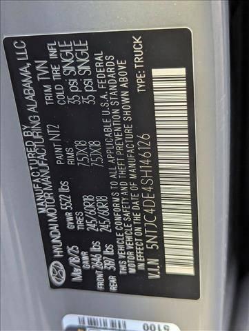 2025 Hyundai Santa Cruz SEL Activity