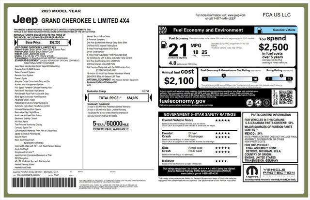 2023 Jeep Grand Cherokee L Limited 4x4