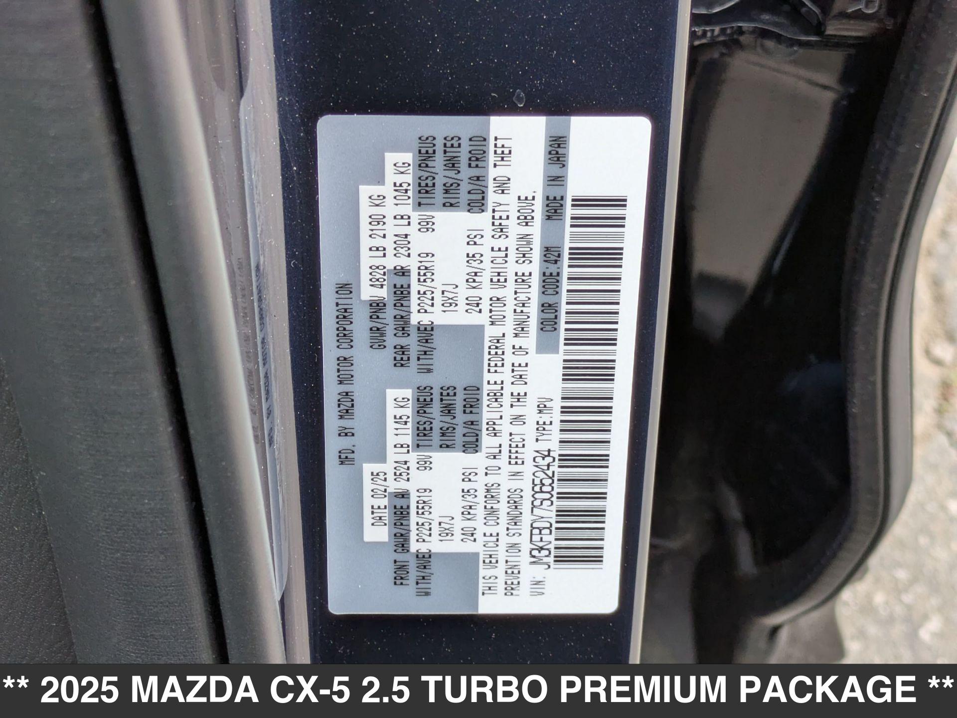 Mazda CX-5 2.5 Turbo Premium Package
