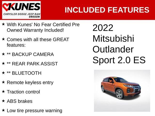 2022 Mitsubishi Outlander Sport 2.0 BE 2WD