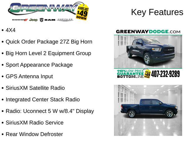 2022 RAM 1500 Big Horn Crew Cab 4x4 57 Box