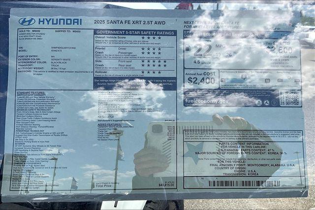 New 2025 Hyundai Santa Fe For Sale in Olive Branch, MS