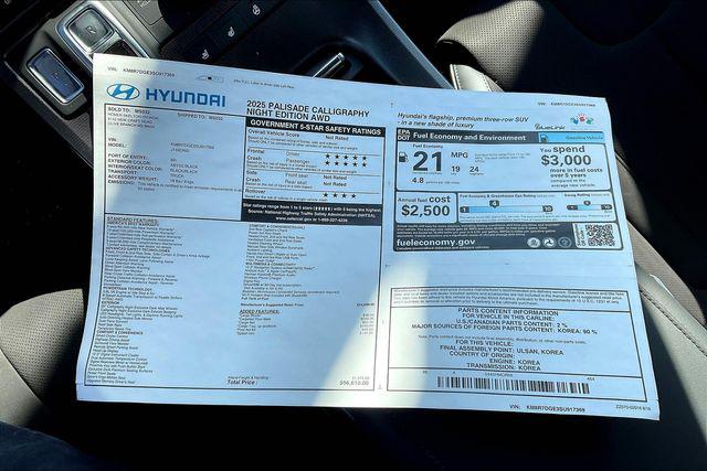 New 2025 Hyundai Palisade For Sale in Olive Branch, MS
