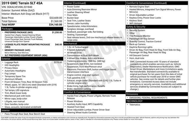2019 GMC Terrain SLT