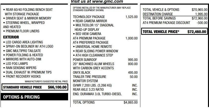 2024 GMC Sierra 1500 4WD Crew Cab Short Box AT4