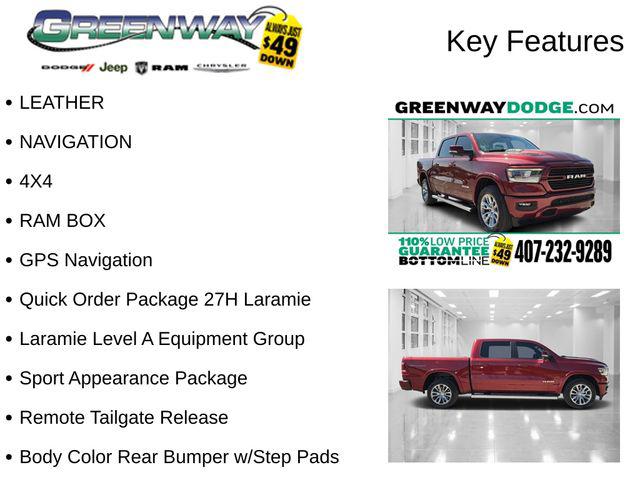 2021 RAM 1500 Laramie Crew Cab 4x4 57 Box