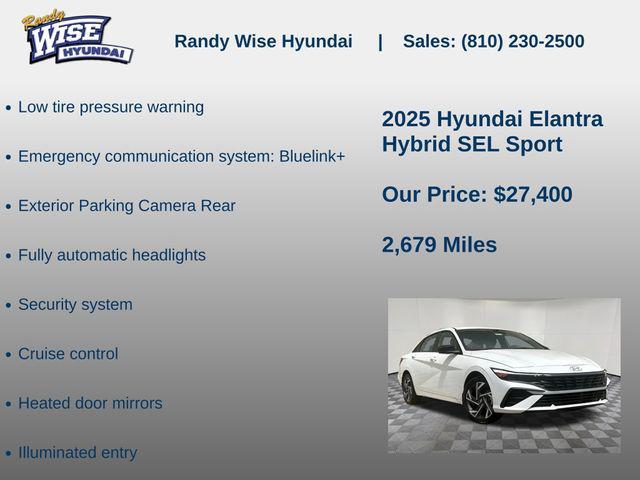 2025 Hyundai Elantra Hybrid SEL Sport