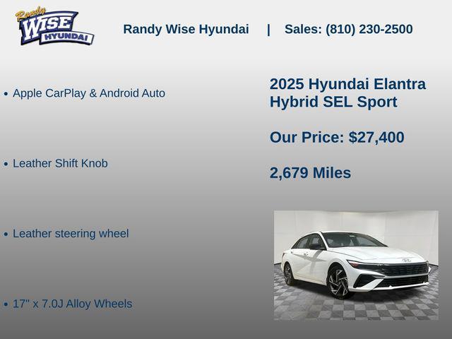 2025 Hyundai Elantra Hybrid SEL Sport