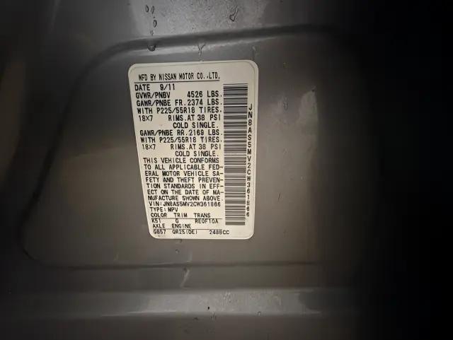 2012 Nissan Rogue SV w/SL Pkg