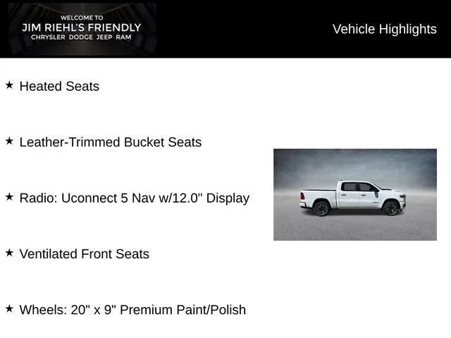 2025 RAM Ram 1500 RAM 1500 LARAMIE CREW CAB 4X4 57 BOX