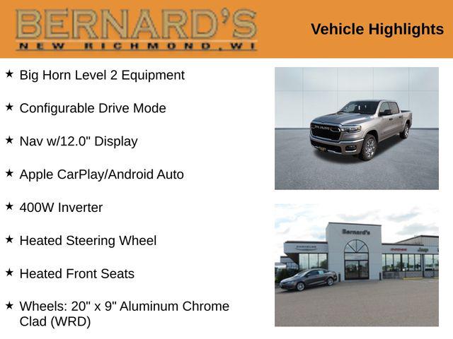 2025 RAM Ram 1500 RAM 1500 BIG HORN CREW CAB 4X4 57 BOX
