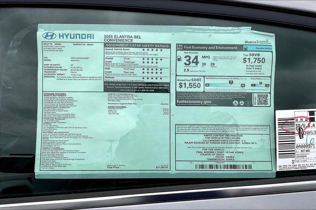 New 2025 Hyundai Elantra For Sale in Olive Branch, MS