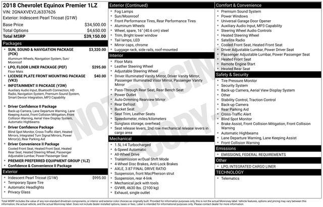 2018 Chevrolet Equinox Premier