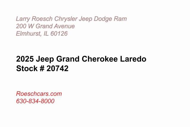 2025 Jeep Grand Cherokee GRAND CHEROKEE LAREDO X 4X4