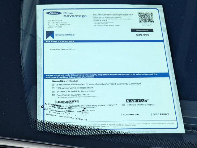 Used 2021 Jeep Grand Cherokee For Sale in Tucson, AZ