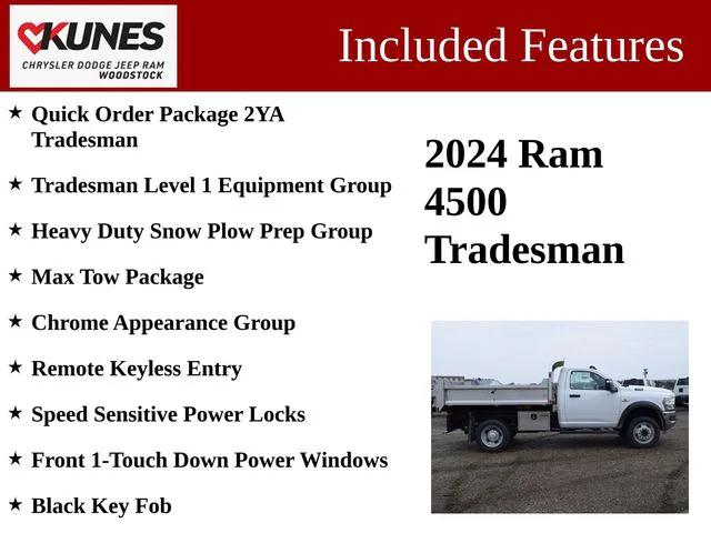 2024 RAM Ram 4500 Chassis Cab RAM 4500 TRADESMAN CHASSIS REGULAR CAB 4X4 60 CA 2024 RAM Ram 4500 Chassis Cab RAM 4500 TRADESMAN CHASSIS REGULAR CAB 4X4 60 CA