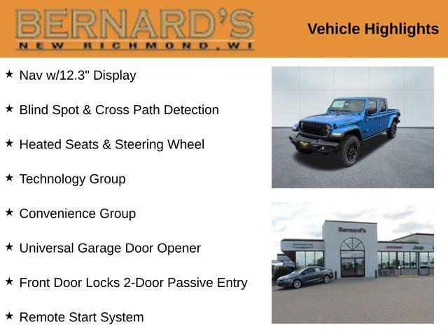 2025 Jeep Gladiator GLADIATOR WILLYS 4X4 2025 Jeep Gladiator GLADIATOR WILLYS 4X4