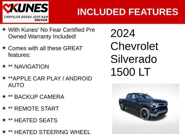 2024 Chevrolet Silverado 1500 4WD Crew Cab Standard Bed LT