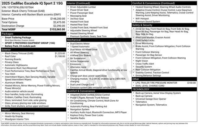2025 Cadillac Escalade Sport 2 AWD