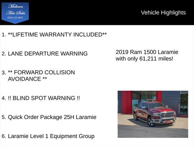 2019 RAM 1500 Laramie Crew Cab 4x4 57 Box
