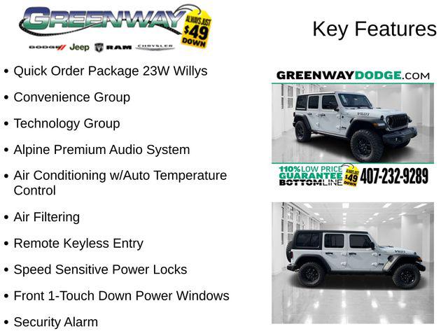 2024 Jeep Wrangler 4-Door Willys 4x4