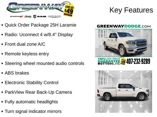 2020 RAM 1500 Laramie Quad Cab 4x2 64 Box