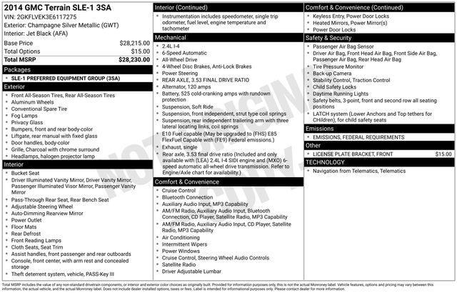 2014 GMC Terrain SLE