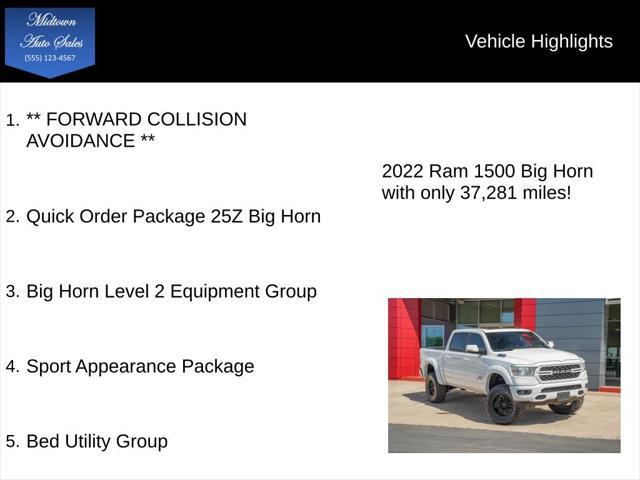 2022 RAM 1500 Big Horn Crew Cab 4x4 57 Box