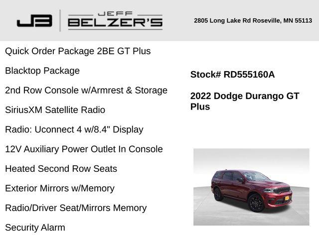 2022 Dodge Durango GT Plus AWD