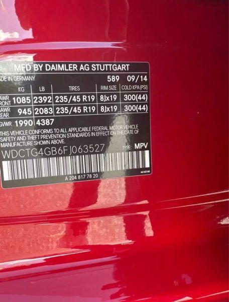 2015 Mercedes-Benz GLA-CLASS GLA 250 4MATIC