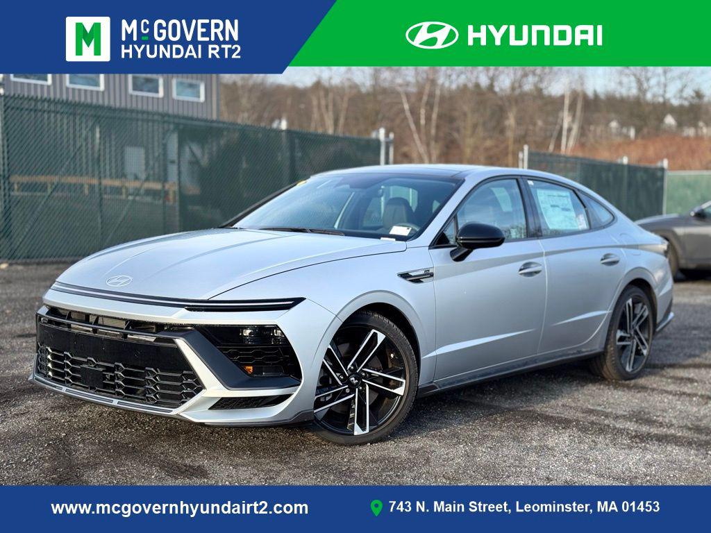 Aero Silver Matte 2025 Hyundai Sonata N Line FWD Sedan Front-Wheel Drive 8-Speed Automatic