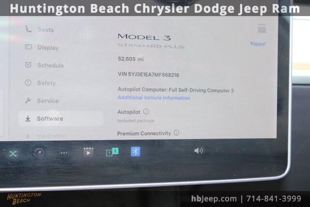 2021 Tesla Model 3 Standard Range Plus Rear-Wheel Drive
