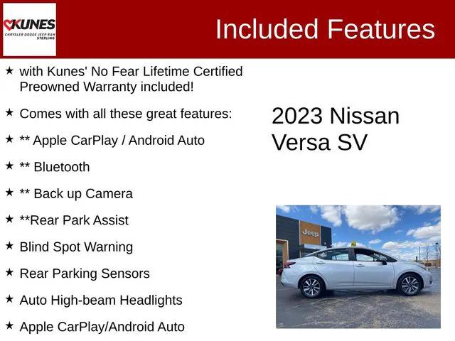 2023 Nissan Versa 1.6 SV Xtronic CVT